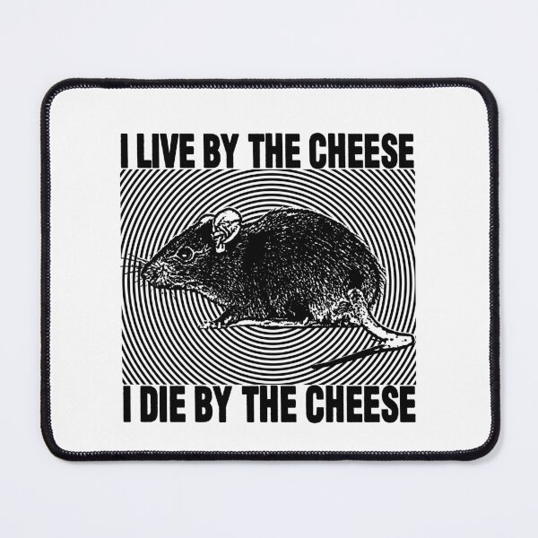 Item preview, I Live By The Cheese Rat designed and sold by VintageMedatsu.