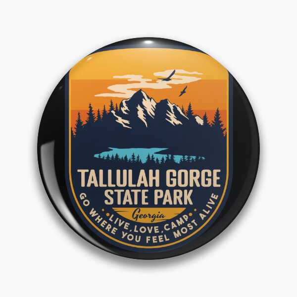 Item preview, Tallulah Gorge State Park Georgia GA Badge Forest and Wilderness  designed and sold by mountainfad.