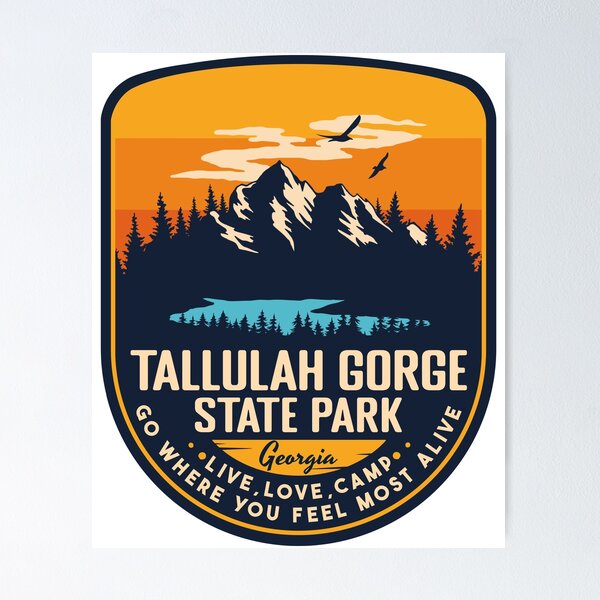 Item preview, Tallulah Gorge State Park Georgia GA Badge Forest and Wilderness  designed and sold by mountainfad.