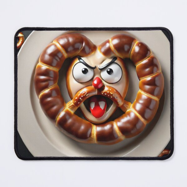 Item preview, Angry Food Series - Angry Salty Pretzel - Funny Mad Angry Food designed and sold by Butler in the Home.