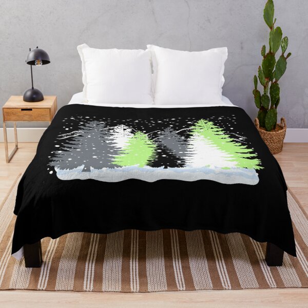 Item preview, Subtle Agender Pride Flag Christmas Tree Forest Winter Theme designed and sold by ontrendshirts.