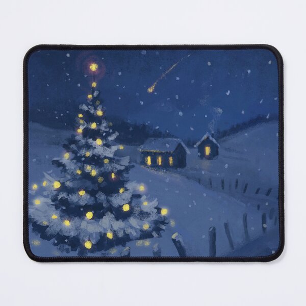 Item preview, Christmas shooting star - landscape painting designed and sold by PP-Patterns.