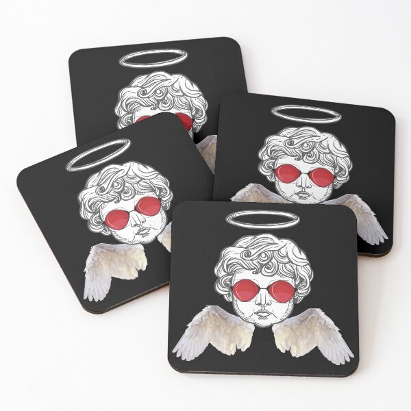 Aperçu de l'œuvre Ange d'amour à lunettes rouges créée et vendue par CrazyCouple4You.