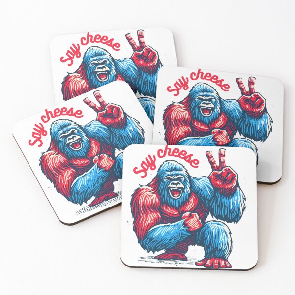 Item preview, Gorilla Strikes a Pose with 'Say Cheese' designed and sold by Funky Land.
