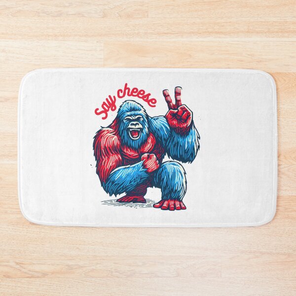 Item preview, Gorilla Strikes a Pose with 'Say Cheese' designed and sold by Funky Land.