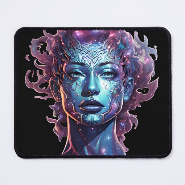 Item preview, Nebular ethereal futuristic cyborg designed and sold by AI-Only Creations.