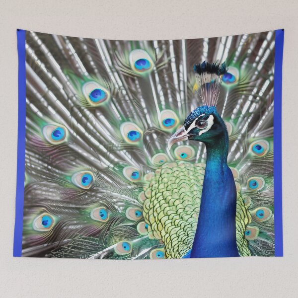 Item preview, Peacock with his Tail Feathers Spread designed and sold by CattyCornerPOD.