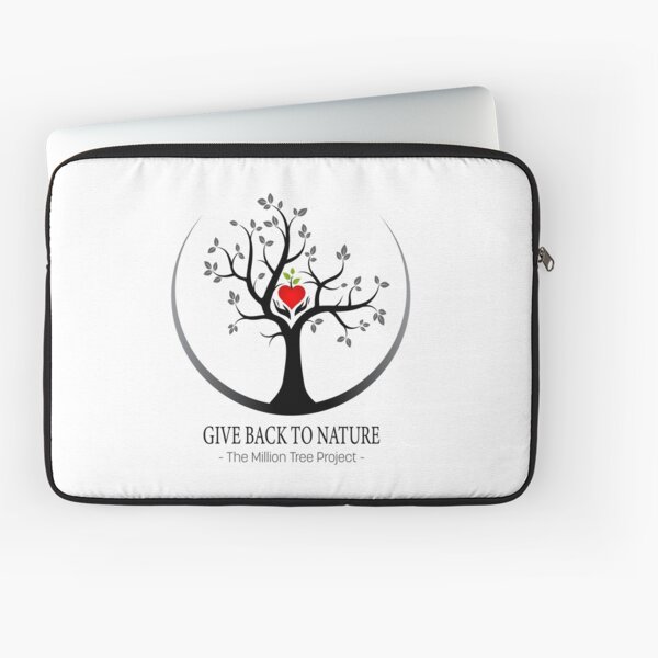 Give Back to Nature Logo - For Light Backgrounds Laptop Sleeve