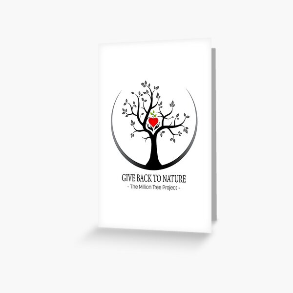 Give Back to Nature Logo - For Light Backgrounds Greeting Card