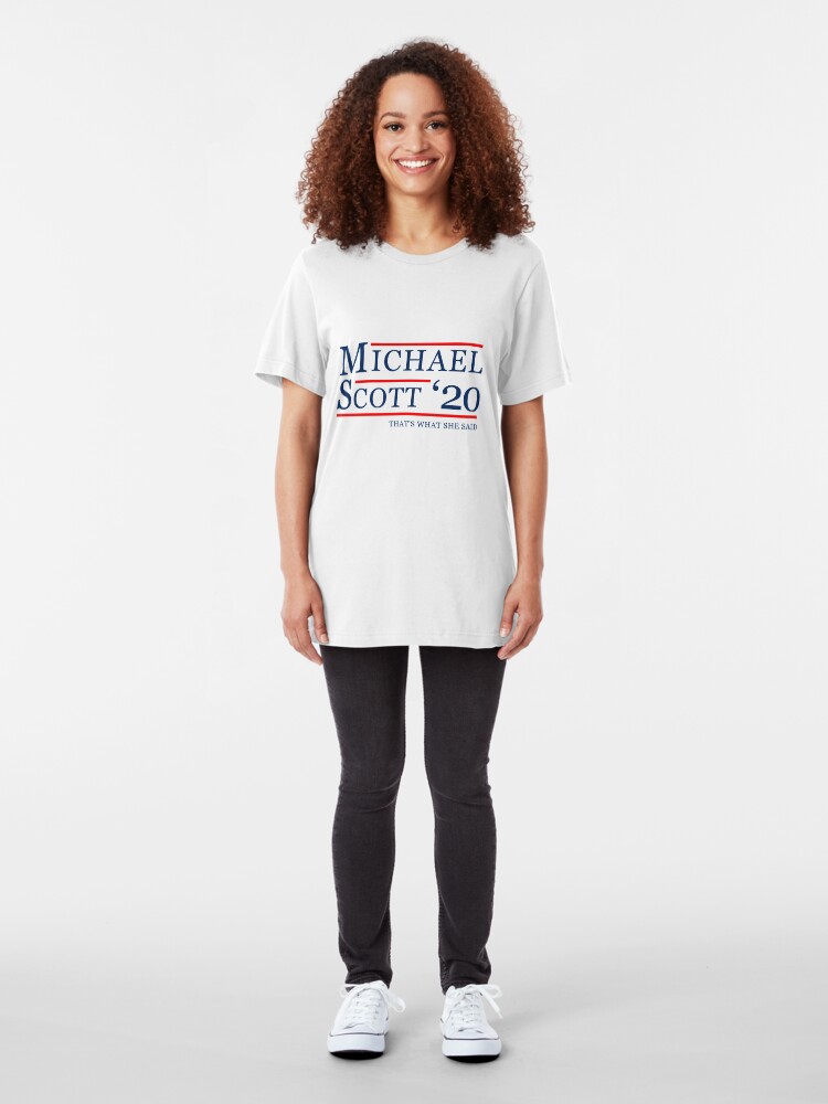 Alternate view of Michael Scott for President Slim Fit T-Shirt