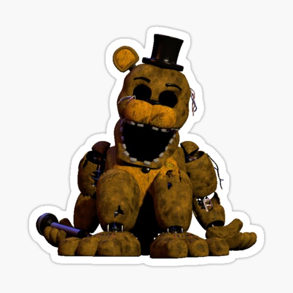 Vista previa del artículo con la obra «Freddy dorado de FNAF», diseñado y vendido por AMDigitals.
