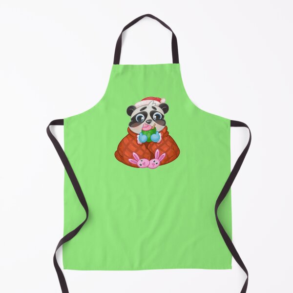 Item preview, A panda in a plaid with a cup of cocoa designed and sold by Folomkina-store.