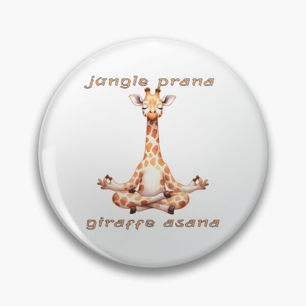 Artikelvorschau, Lustiges Giraffen-Yoga - Dschungel-Prana, Giraffen-Asana entworfen und verkauft von Mindful-Designs.