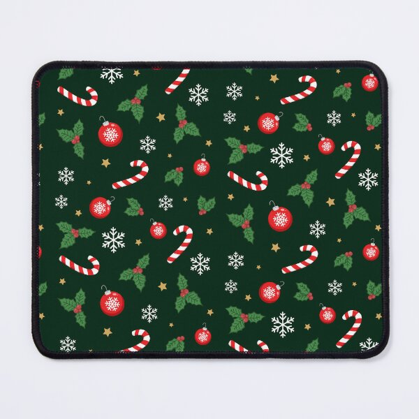 Item preview, Patrón navideño simple y elegante en verde oscuro designed and sold by rageofthenerd.