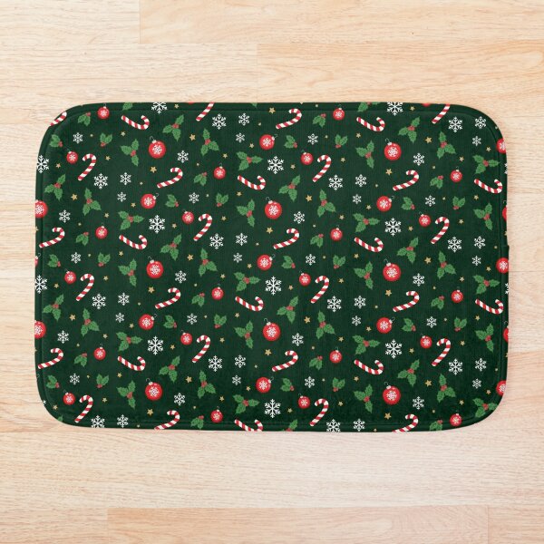 Aperçu de l'œuvre Motif de Noël simple et élégant en vert foncé créée et vendue par rageofthenerd.