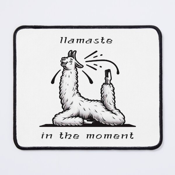 Item preview, Funny Llama Yoga - Llamaste In The Moment designed and sold by Mindful-Designs.