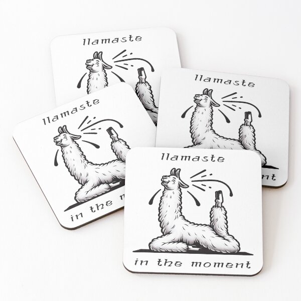 Item preview, Funny Llama Yoga - Llamaste In The Moment designed and sold by Mindful-Designs.