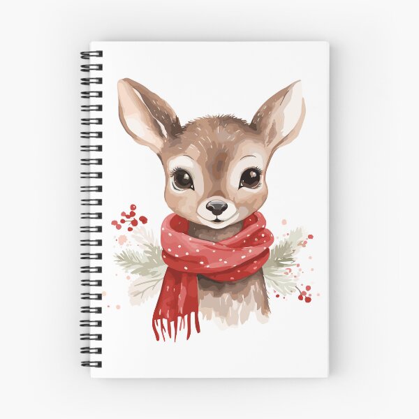 Item preview, Fawn with scarf - Christmassy designed and sold by appelsaftladen.