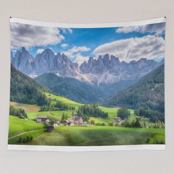 Item preview, Santa Maddalena Church, Dolomites, Italy designed and sold by Susan Dost.