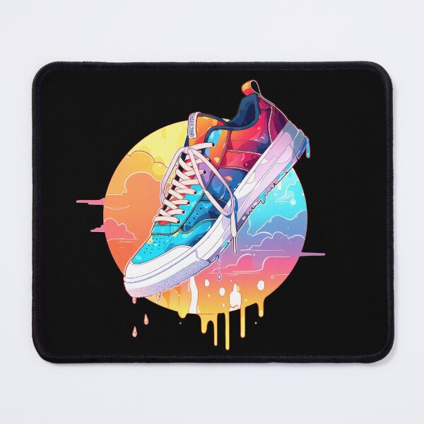 Item preview, Colorful Designer Art Sneakers - Cool Street Sneakers designed and sold by WallGemsArt.