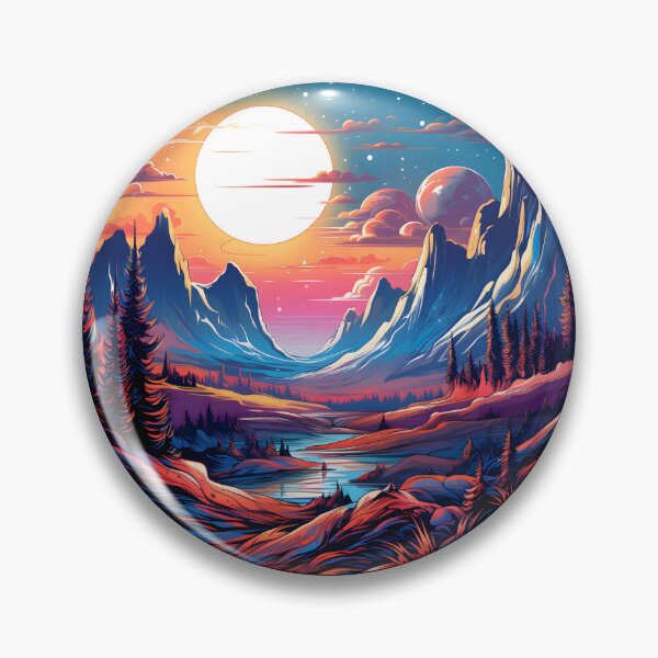 Item preview, Nebular ethereal futuristic landscape designed and sold by AI-Only Creations.