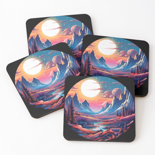 Item preview, Nebular ethereal futuristic landscape designed and sold by AI-Only Creations.