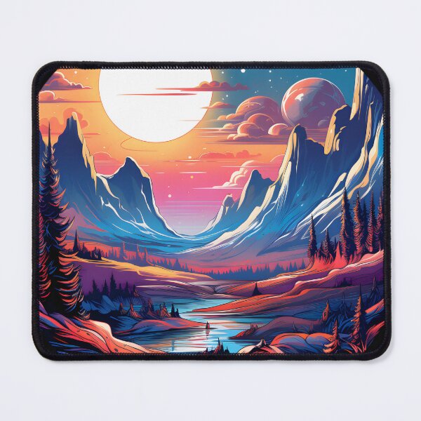 Item preview, Nebular ethereal futuristic landscape designed and sold by AI-Only Creations.