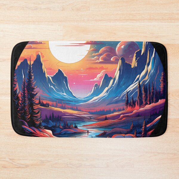 Item preview, Nebular ethereal futuristic landscape designed and sold by AI-Only Creations.