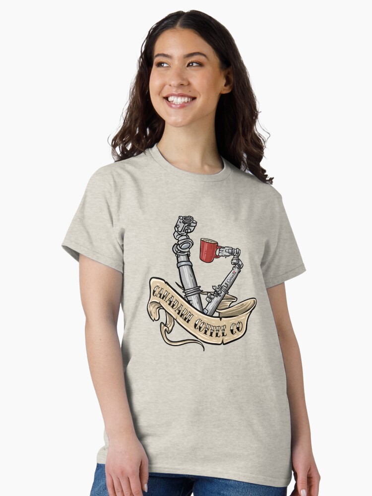 Thumbnail 2 of 7, Classic T-Shirt, Canadarm Coffee Company designed and sold by tanyaofmars.