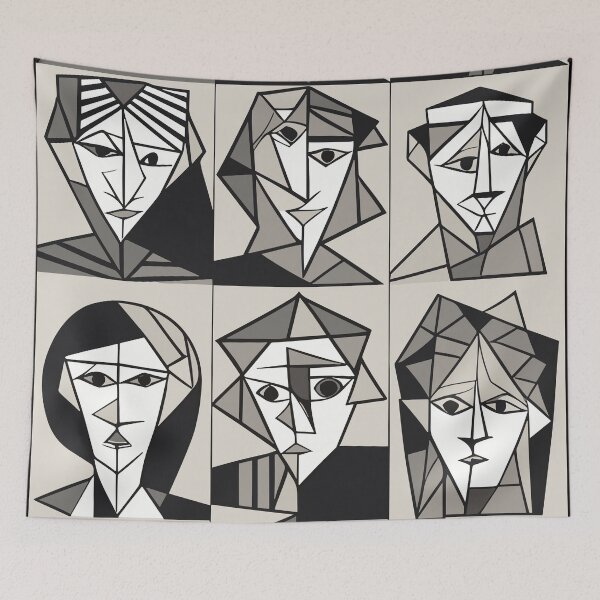 Item preview, Cubist Portraits designed and sold by Ikibrai.