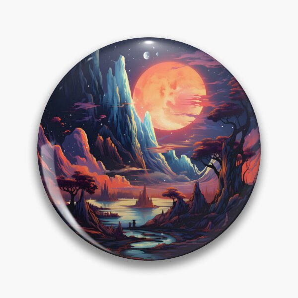 Item preview, Nebular ethereal futuristic landscape designed and sold by AI-Only Creations.