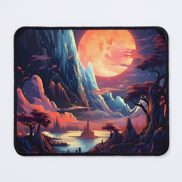 Item preview, Nebular ethereal futuristic landscape designed and sold by AI-Only Creations.