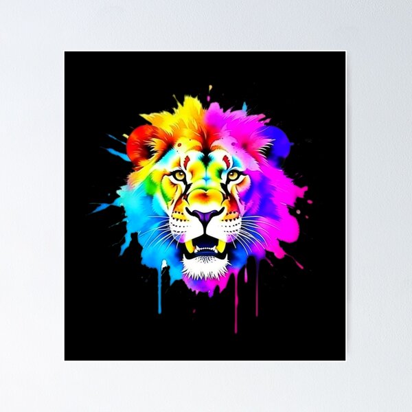 Item preview, Lion African Safari animal color splash designed and sold by All Year Round.