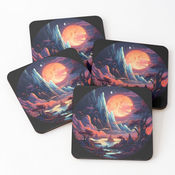 Item preview, Nebular ethereal futuristic landscape designed and sold by AI-Only Creations.