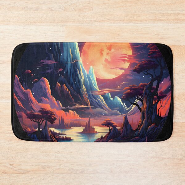 Item preview, Nebular ethereal futuristic landscape designed and sold by AI-Only Creations.