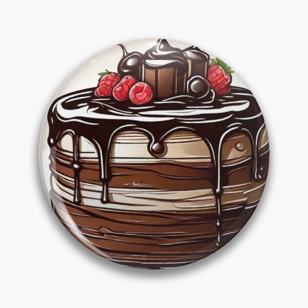 Item preview, Indulgent Delight: Chocolate Cake with Fresh Strawberries designed and sold by Fenomena Designs.