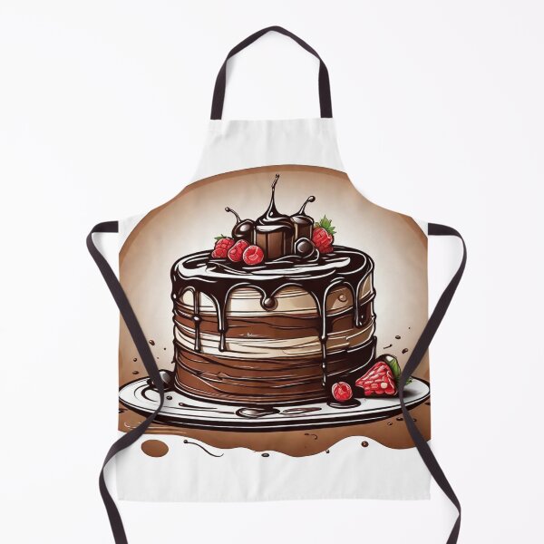 Artikelvorschau, Genussvoller Genuss: Schokoladenkuchen mit frischen Erdbeeren entworfen und verkauft von Fenomena Designs.