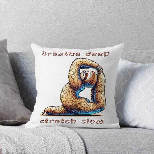 Item preview, Funny Sloth Yoga - Breathe Deep - Stretch Slow designed and sold by Mindful-Designs.