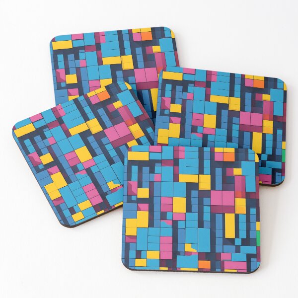 Item preview, Abstract Colorful Blocks Modern Decorative Design designed and sold by Jollys-ArtShop.