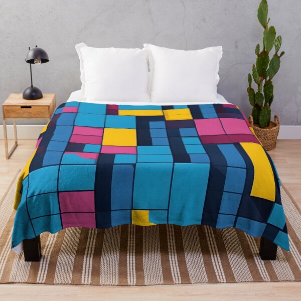 Item preview, Abstract Colorful Blocks Modern Decorative Design designed and sold by Jollys-ArtShop.