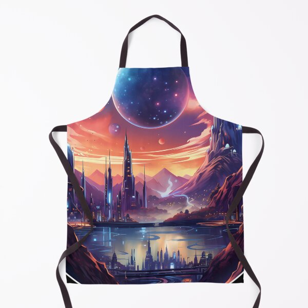 Item preview, Nebular ethereal futuristic city designed and sold by AI-Only Creations.