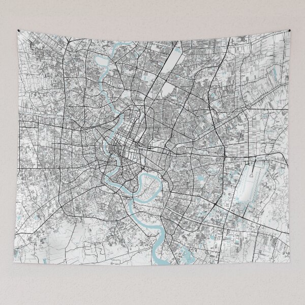 Item preview, Bangkok City Map of Thailand - Circle designed and sold by deMAP.