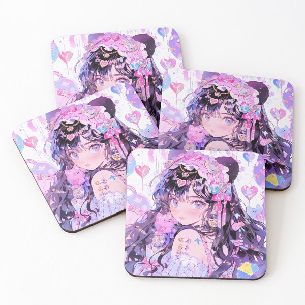 Item preview, Adorable Pink Anime Girl designed and sold by bubblegoth.