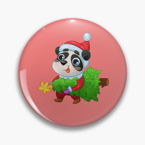 Item preview, Panda with Christmas tree designed and sold by Folomkina-store.