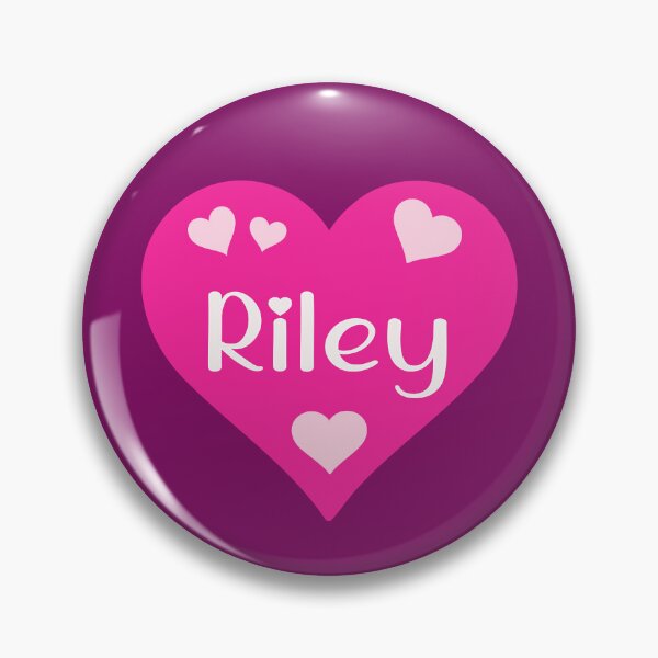 Item preview, Riley Name Pink Heart  designed and sold by Jeallan Designs.