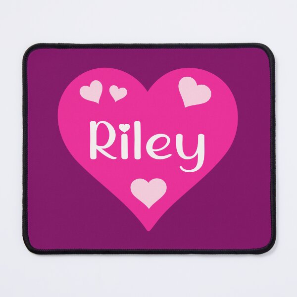 Item preview, Riley Name Pink Heart designed and sold by Jeallan Designs.