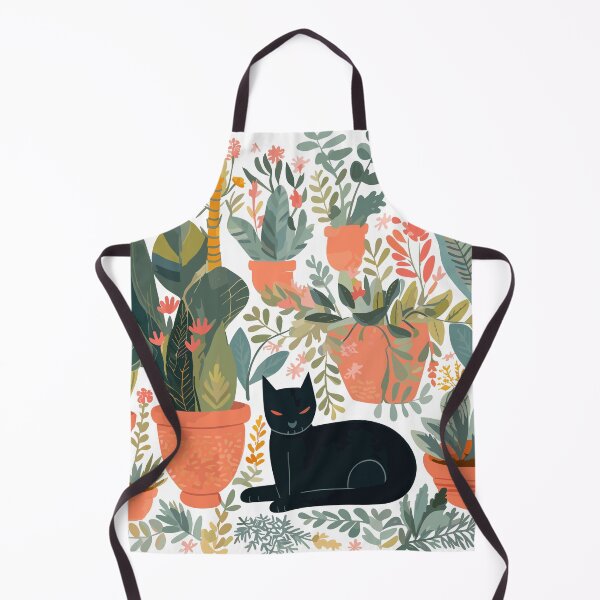Item preview, Black cat in the garden designed and sold by BellaLawi.