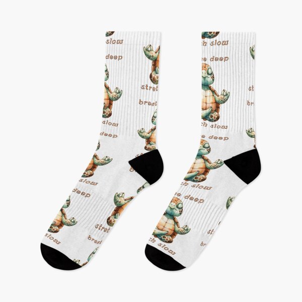 Item preview, Funny Turtle Yoga - Breathe Deep - Stretch Slow designed and sold by Mindful-Designs.