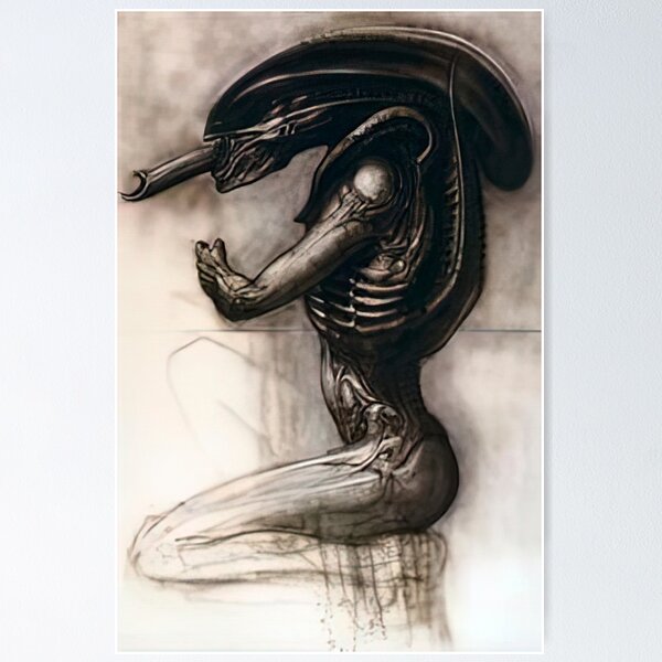 Item preview, hans ruedi giger surrealism art designed and sold by The art world.