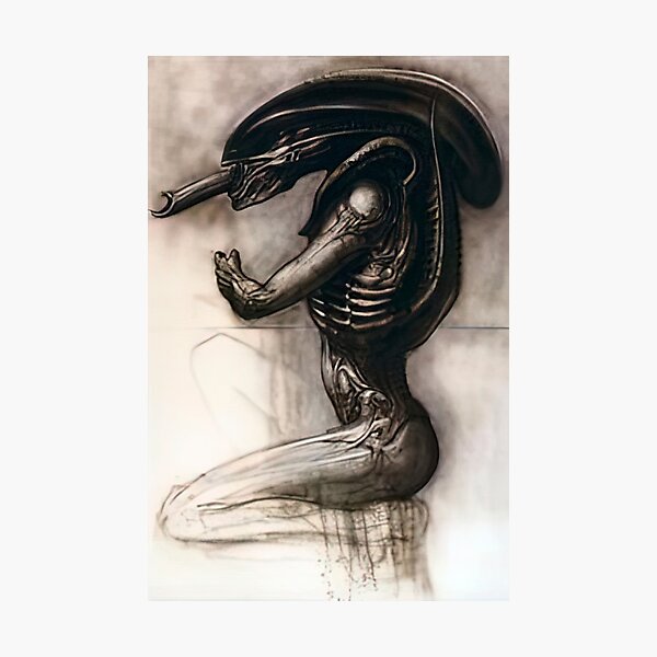Item preview, hans ruedi giger surrealism art designed and sold by The art world.